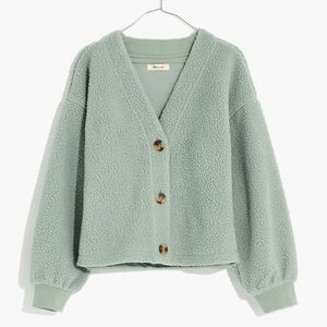 Madewell Resources Cropped Fleece Cardigan